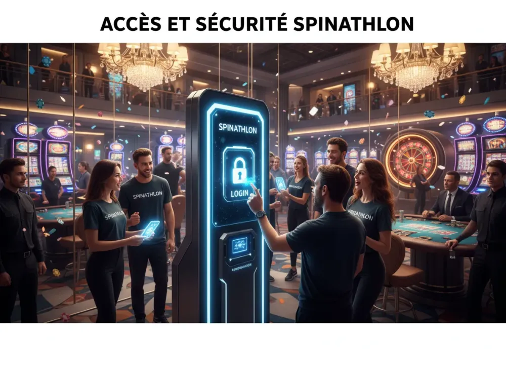 Accès et sécurité Spinathlon login pour joueurs